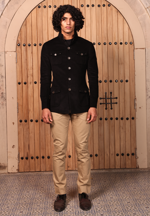 Black Corduroy Hunting Jacket