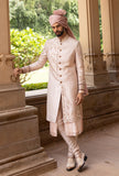 Rose Gold Tissue Embroidered Sherwani