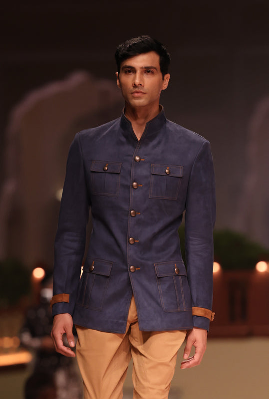 Independence Blue Suede Hunting Jacket