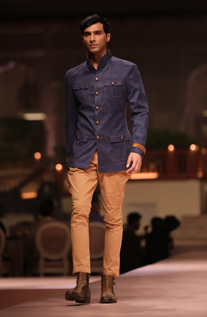 Independence Blue Suede Hunting Jacket