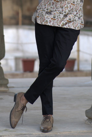 Black Cotton Breeches