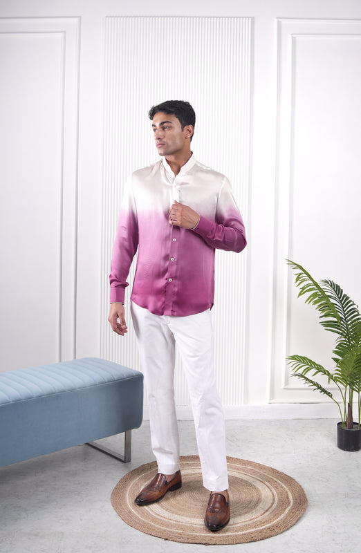 White Plum Ombre Shirt