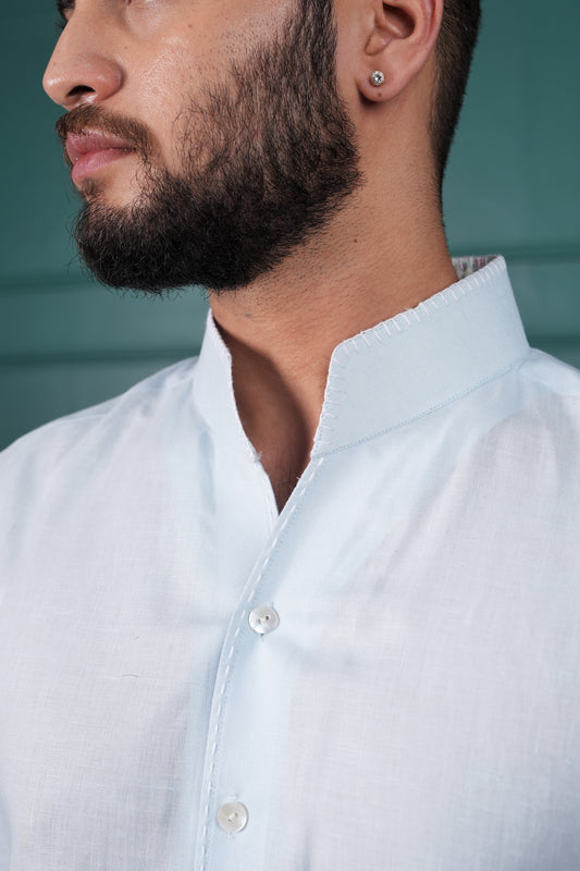 Light Blue Linen Shirt