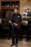 Blue Dobby Linen Jodhpuri