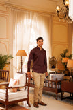 Wine Cotton Shirt