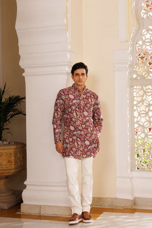Plum Cosmos Kurta