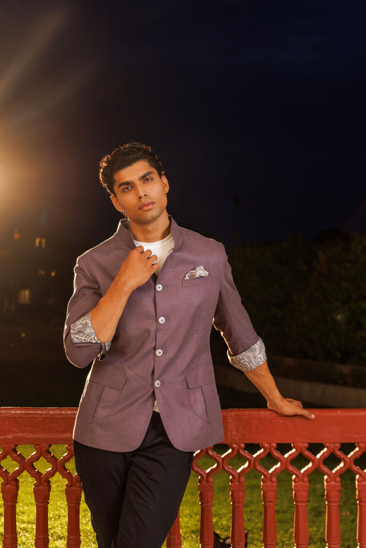 Mauve Linen Hunting Safari