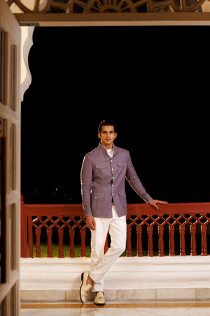 Mauve Linen Hunting Safari