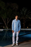 Light Blue Linen Hunting Safari