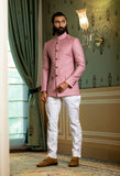 White Cotton Medium Flair Breeches w Side Button