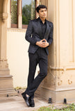 Black Paisley Embossed Tuxedo