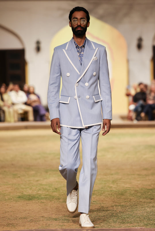 Light Blue Herring Double Breast