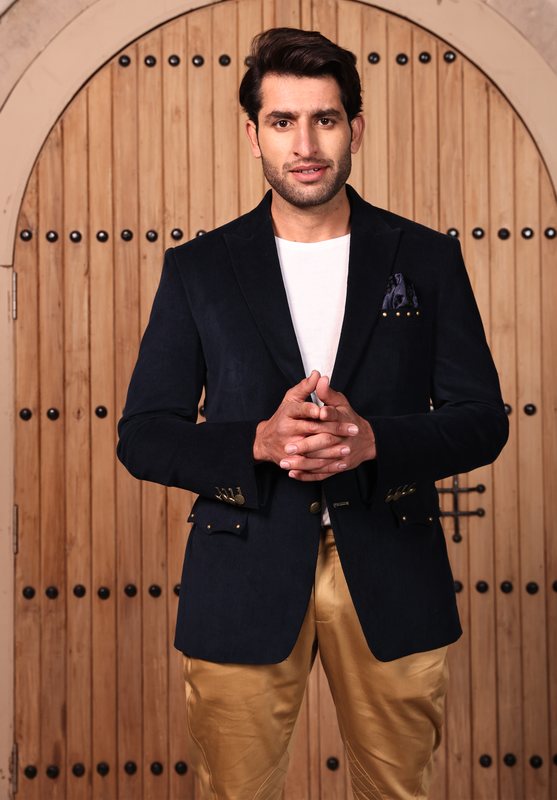 Blue Corduroy Blazer