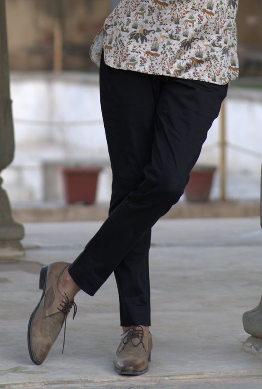 Black Cotton Breeches