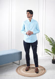 Sky Blue Linen Shirt