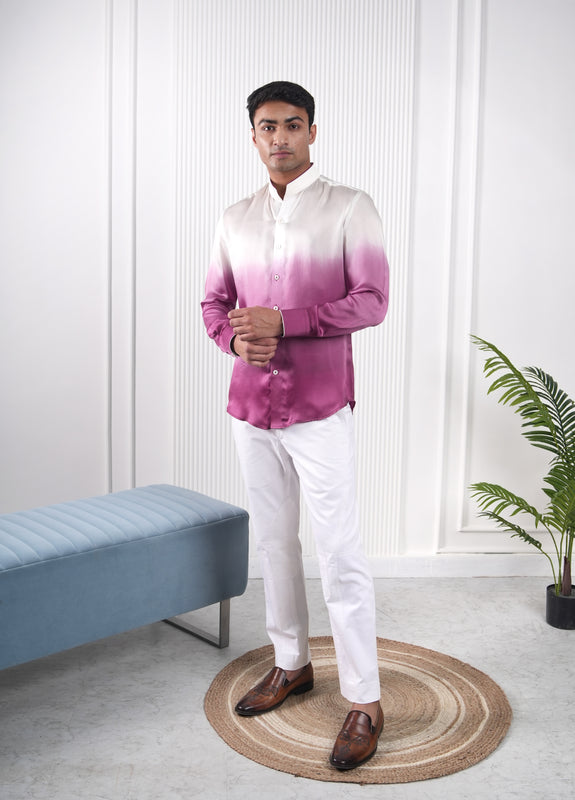 White Plum Ombre Shirt