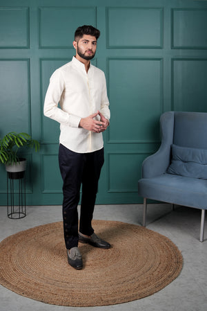 Cream Linen Shirt