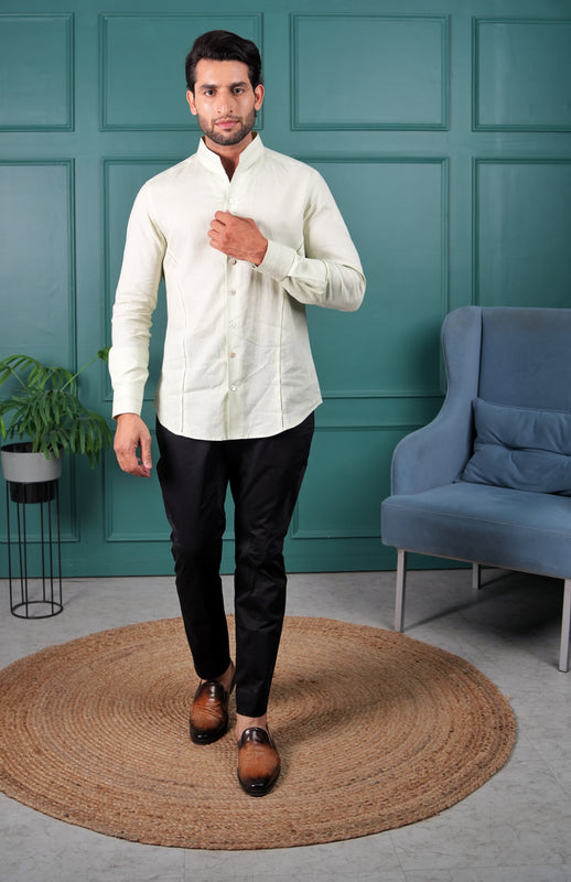 Light Green Linen Shirt