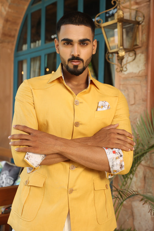 Mustard Linen Hunting Safari