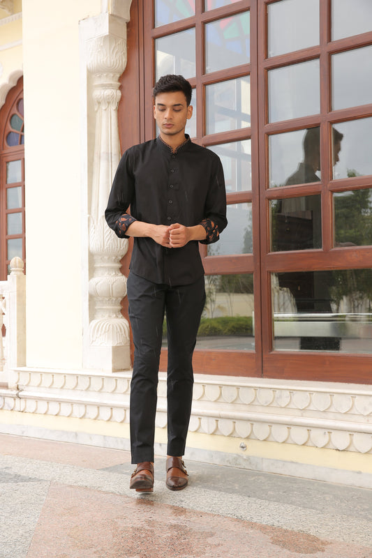 Black Cotton Shirt