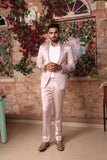 Dirty Pink Fish Scale Tuxedo