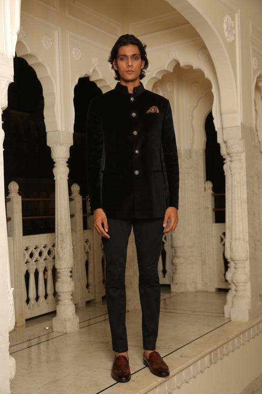Black Velvet Jodhpuri