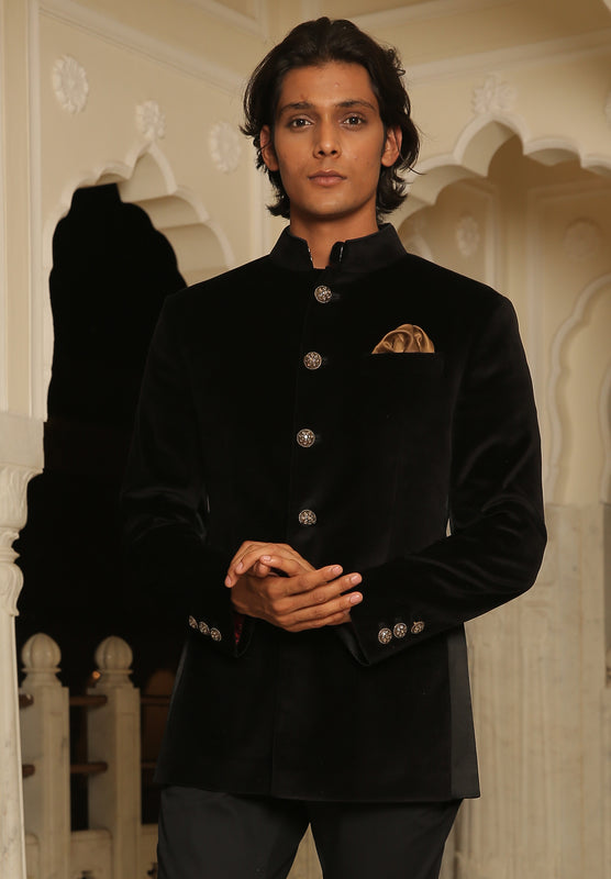 Black Velvet Jodhpuri