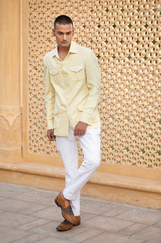 Yellow Linen Hunting Safari