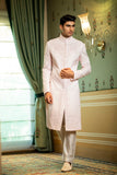 Pink Linen Silk Sherwani