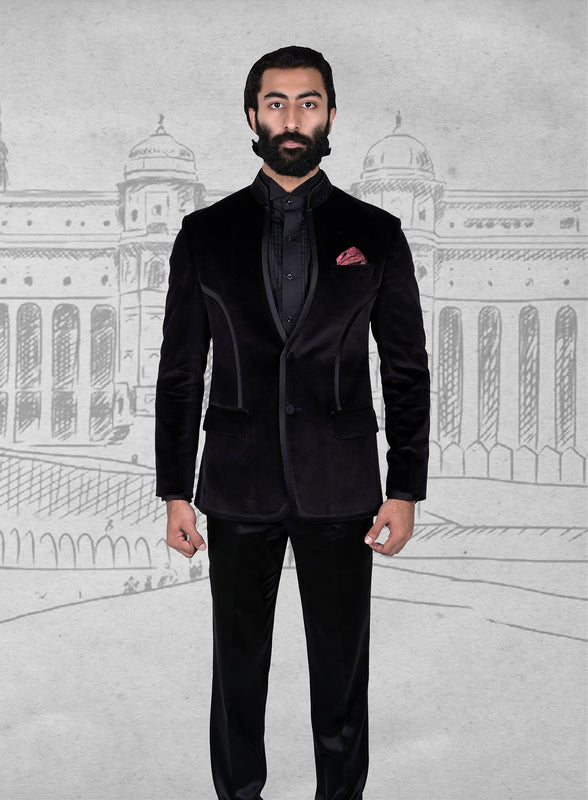 Black Velvet Indian Tuxedo